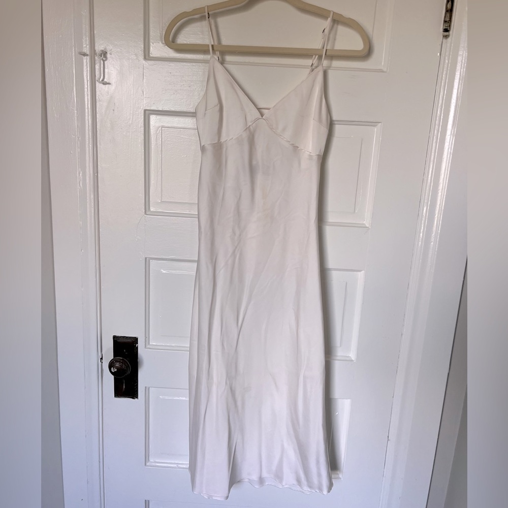 Abercrombie and Fitch White Midi Dress XS